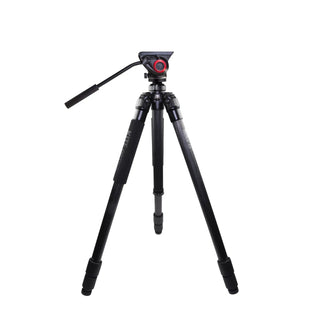Statief kite optics ardea CF met Manfrotto MVH500AH videokop 