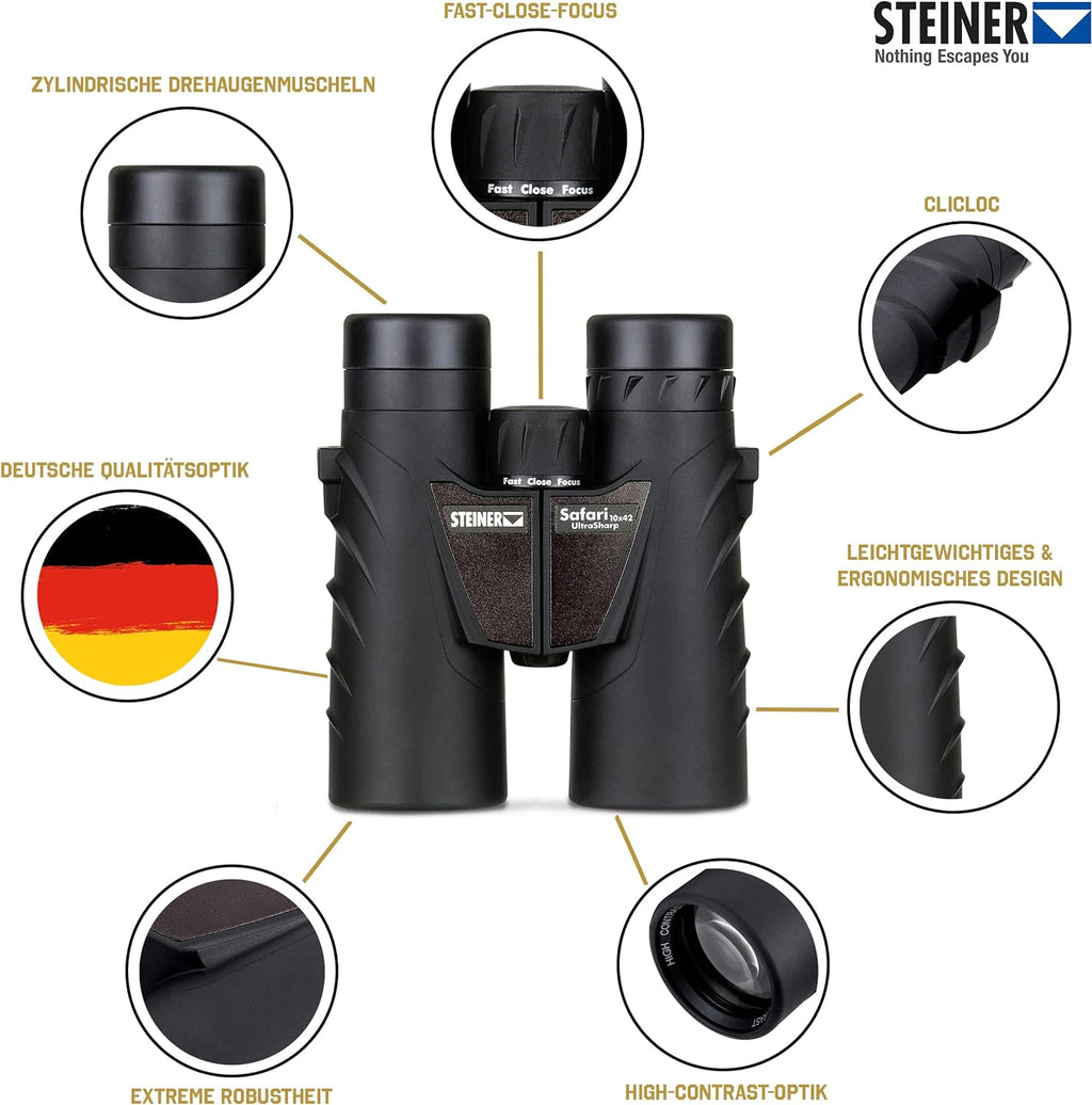 Jumelles Steiner safari ultrasharp 10X42